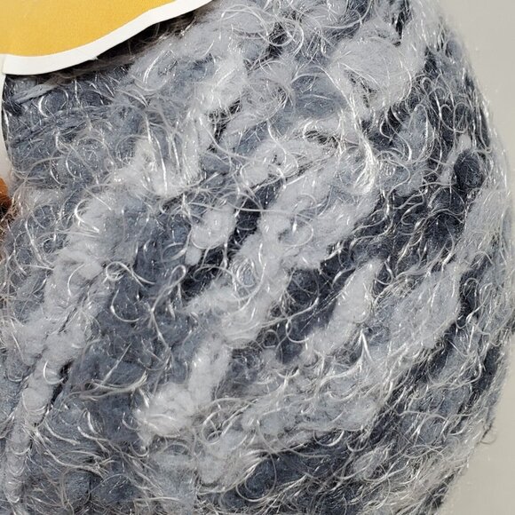 Lot of 5 Vintage Ice Yarns Light Med Dark Gray Worsted Brushed Mohair 50g Skeins - Picture 7 of 7